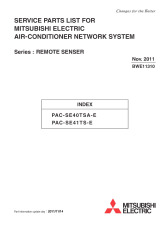 Ecodan PAC-SE41TS-E Parts Catalogue (BWE11310) cover image