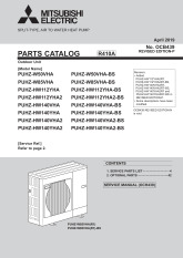 Ecodan PUHZ-HW140VHA2-BS / PUHZ-HW140YHA2-BS Parts Catalogue (OCB439P) cover image